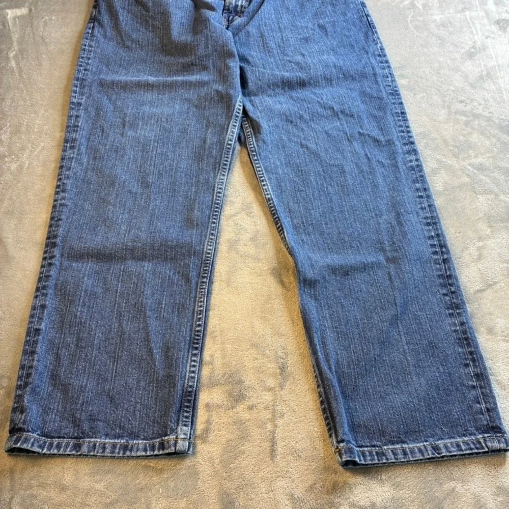 Vtg Tommy Hilfiger Men Relaxed Fit Straight Leg Blue Denim Jeans 38x30 Med Wash